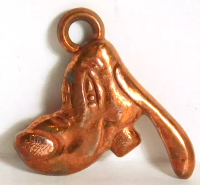 Vintage Goofy Disney Gumball Charm Copper Clad