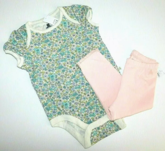 TOP/BODYSUIT & LEGGINGS--GAP--Baby Girl 2 Pc Set--SIZE 12-18M--BRAND NEW