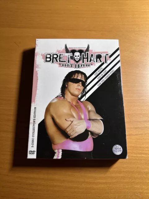 Bret Hart Hitman DVD - WWF WWE Wrestling 3-Disc Collectors Edition Silver Vision