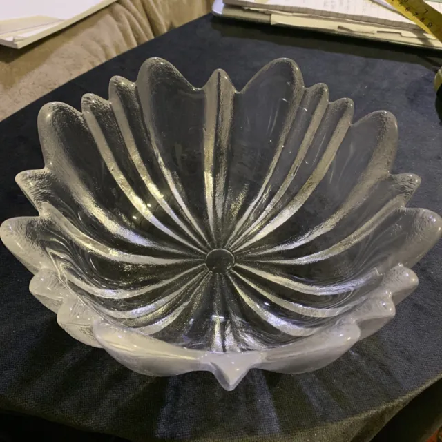 Large Lead Crystal Heavy Dartington glass fruit bowl