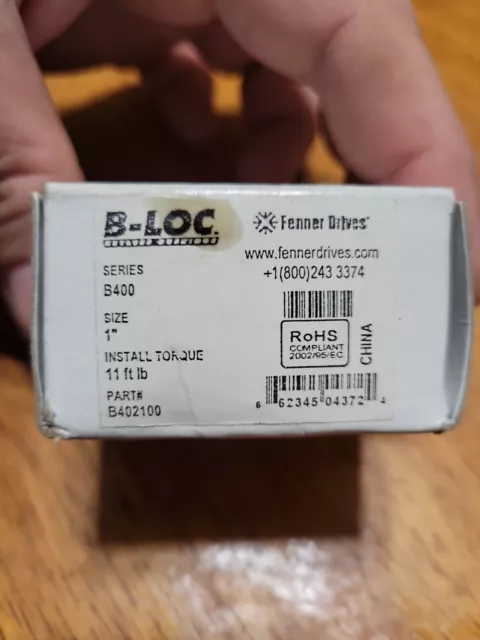 (7A2) Fenner Drives B402100 Keyless Bushing,Dia. 1 In.,9 Bolt