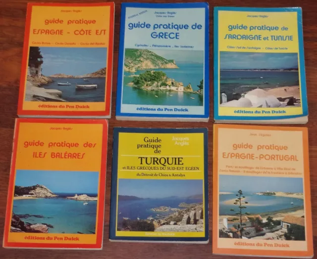 NAVIGATION MARINE lot 6 guides Anglès ESPAGNE PORTUGAL SARDAIGNE BALEARES GRECE