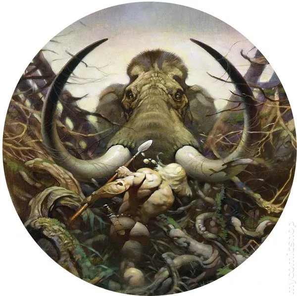 Frank Frazetta NIP * The Mammoth *2.25-Inch Magnet Dark Horse Comics Art Fantasy