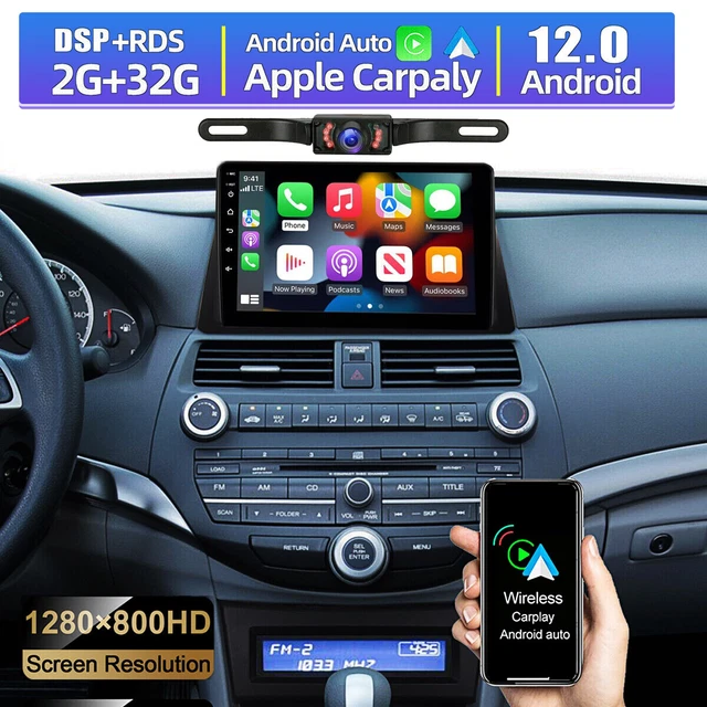 ANDROID 12.0 FOR Honda Accord 20082013 Car Stereo Radio Apple Carplay