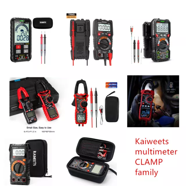 kaiweets LCD Digital Multimeter KIT family Clamp Bar Graph Display Diode Test