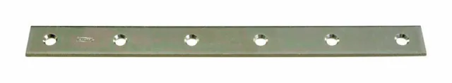 7 Stanley 220335 12" X 1-3/32" Zinc Plated Mending Plates Without Screws