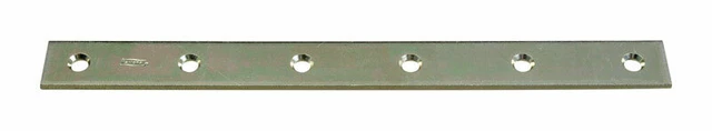 7 Stanley 220335 12" X 1-3/32" Zinc Plated Mending Plates Without Screws