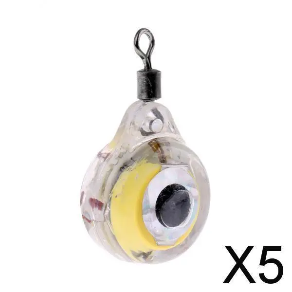 5X Mini Nacht LED Unterwasser  Fischen Köder Licht Blinkende Lampe