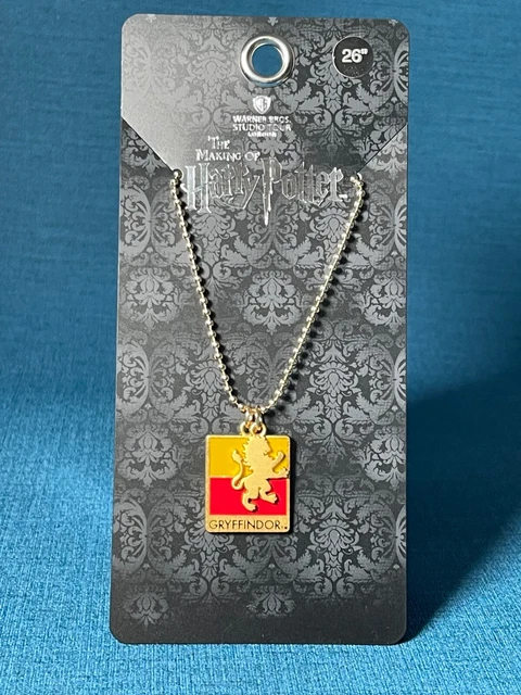 Warner Bros Harry Potter Studio Tour London Gryffindor Symbols Necklace 26" New