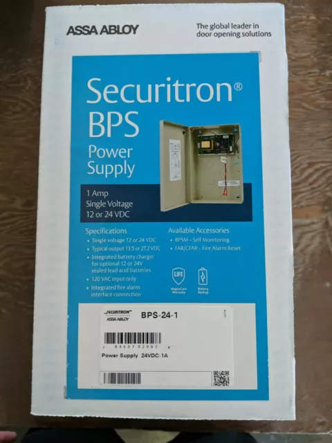 Bloc d'alimentation Securitron BPS-24-1