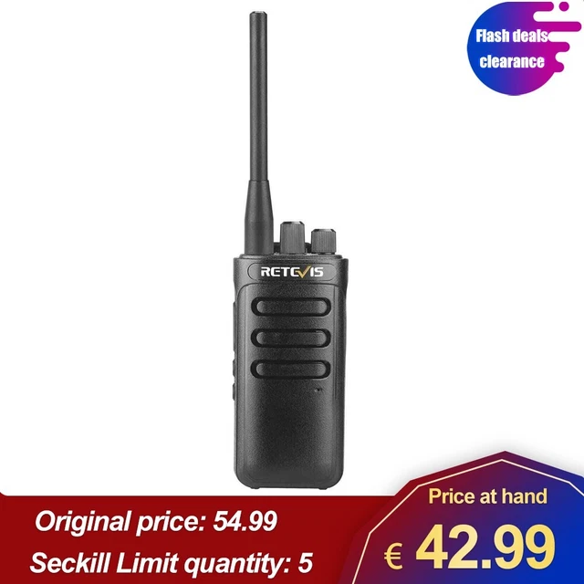 Radio RetevisRB85 lungo raggio 2000 mAh walkie talkie contatto di emergenza