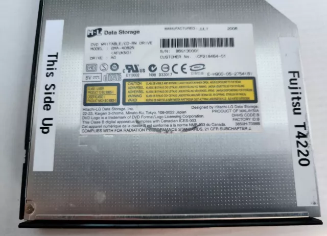 Fujitsu Modular Bay Dl Dvd Burner T4220