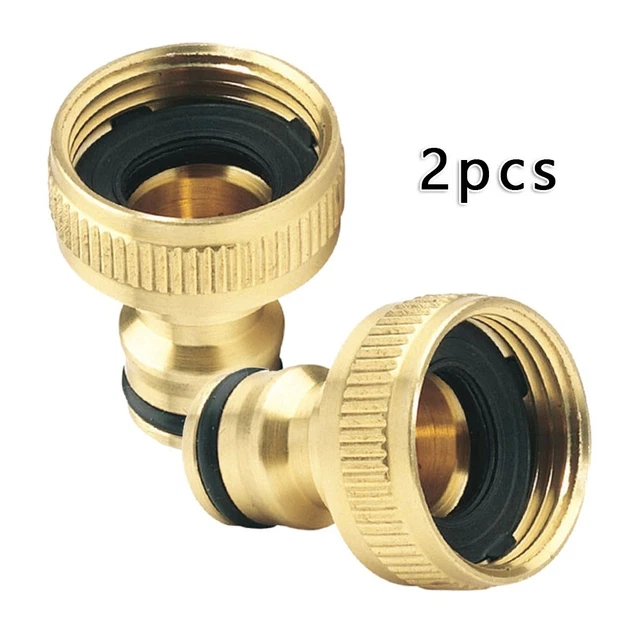 Gewinde Anschluss Schlauch Wasserhahn 3/4 " Zu 1/2 " Garten Wasser Rohr Schnell