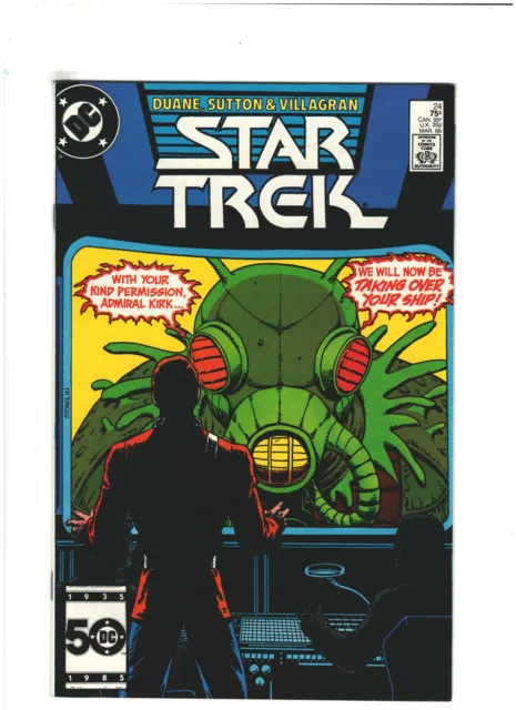 Star Trek #24 VF- 7.5 DC Comics 1986 Copper Age, Kirk & Spock