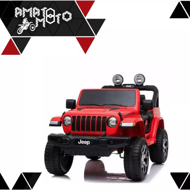 Auto Macchina Elettrica Per Bambini Jeep Sport Rubicon 12 V 2 Posti Mp3