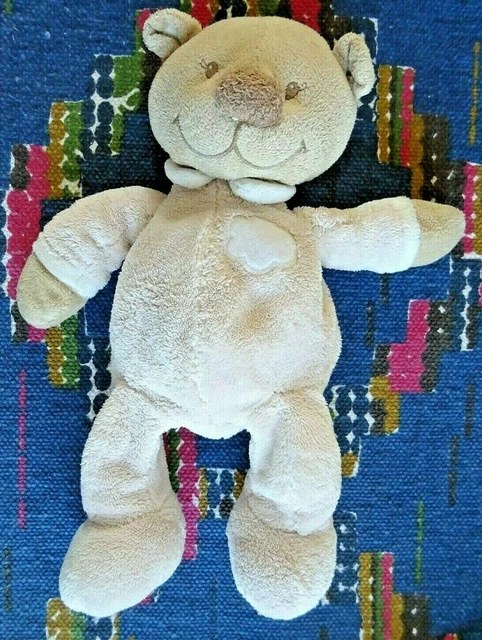 Nb/ Doudou Peluche Nattou Ours Rose Blanc Nuage 30 Cm Tbe