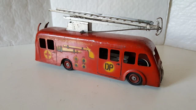 ANCIEN CAMION POMPIER Vintage Renault Auto Pompe en métal 1939 EUR 49