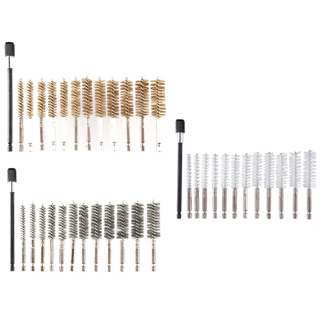 Ensemble de 12 brosses de nettoyage en acier inoxydable de haute qualité pour p