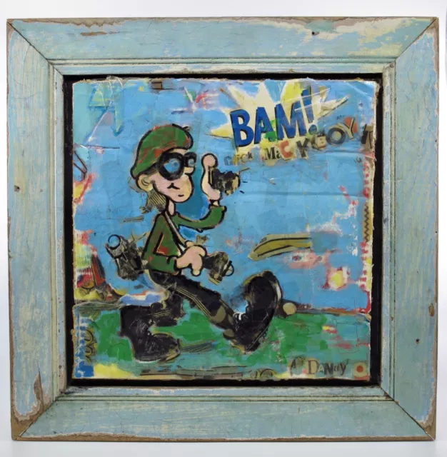 Funky POP ART Mixed Media Collage by DANNY O (date: 1998) - Vintage Mint