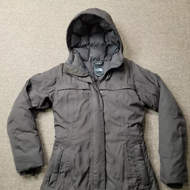 THE NORTH FACE Womens Hyvent Down Hooded Parka Jacket S/P Brown $79.23 ...