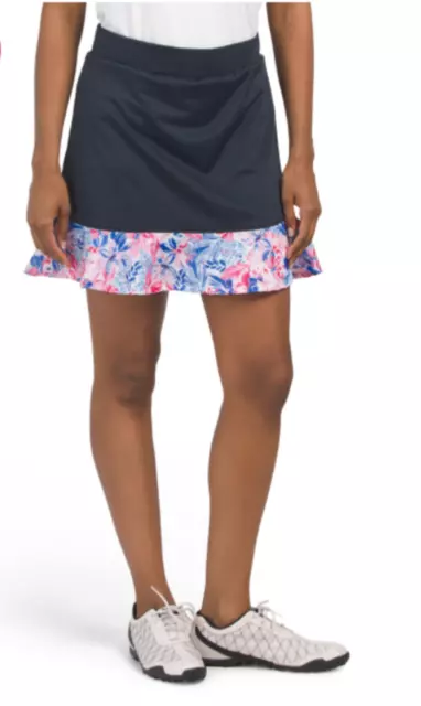 NWT Stella Parker Collection women’s M Golf Skort tummy control UPF 50 mermaid