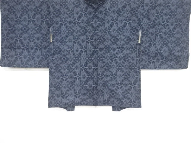 39501# Japanese Kimono / Haori / Woven Geometric