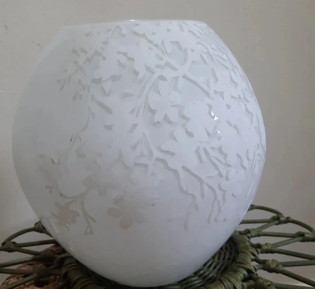 IKEA KNUBBIG CHERRY blossom glass globe lamp large 22cm 8.5