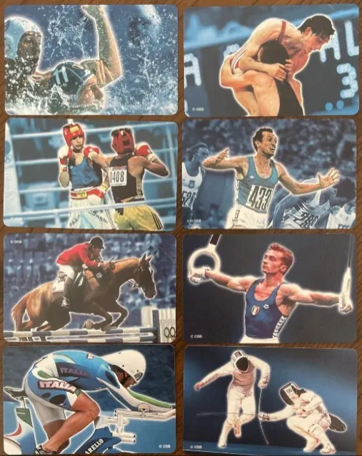 New Series Complete Folder The Italian Olympic Gold Phone Cards