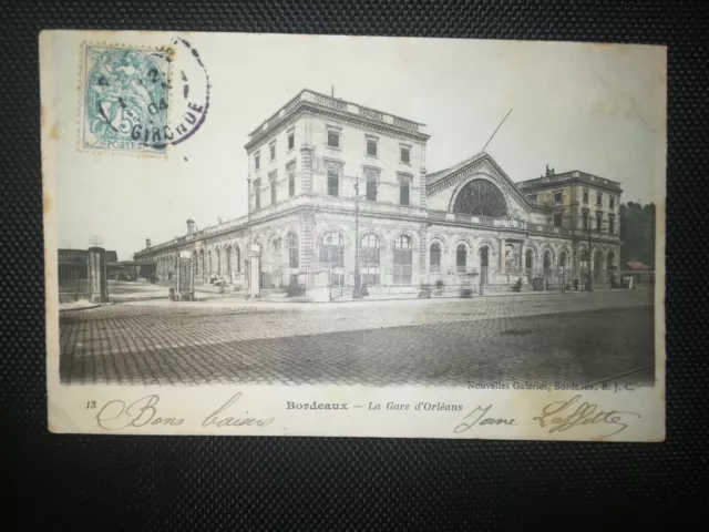 CPA 33 BORDEAUX - La Gare d'Orléans
