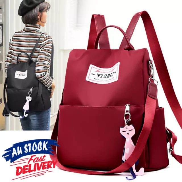 Oxford Backpack Women Anti-theft Waterproof Shoulder Tote Bags Travel Rucksack