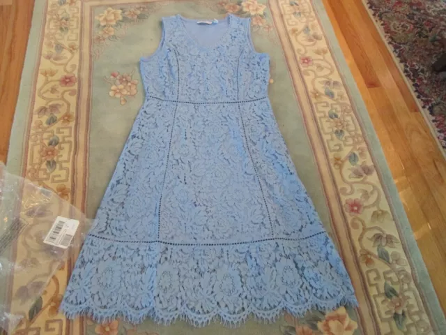 Isaac Mizrahi Blue Lace Dress NWT PS A376664