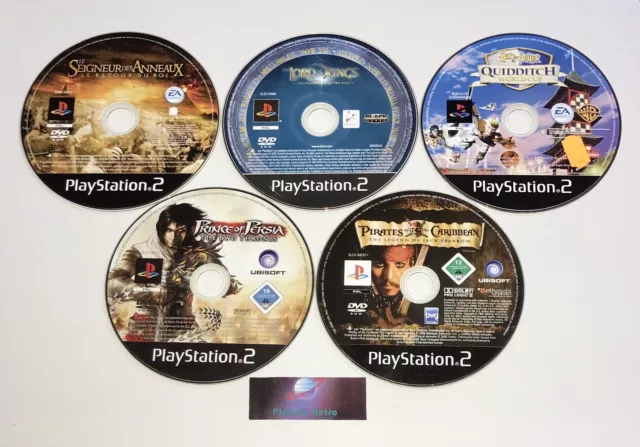 Lot 5 Jeux Aventures - PS2 Loose Version PAL PlayStation Sony