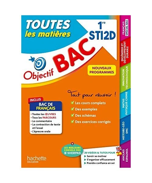 Bac Object OBJECTIF BAC 2024 - 1re STI2D Toutes les matières, Duffau, Catherine ...