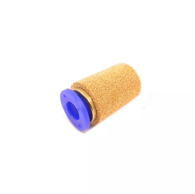 6mm 1/4 OD Push on to Connect Tube Muffler Silencer Air Cone Vent Bronze 3