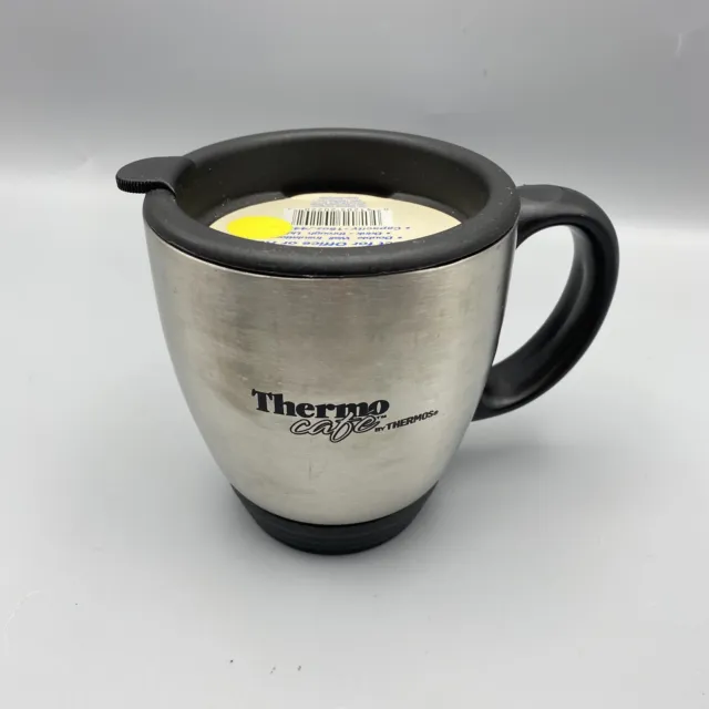 Thermos ThermoCafe Desktop Mug 15 oz Stainless Steel Desk Office with Lid