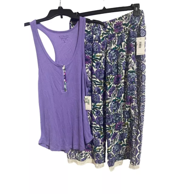 NWT Vera Bradley Purple Floral PJ Set Top Pants XL NWT Vera Bradley Purple Floral PJ Set Top Pants XL