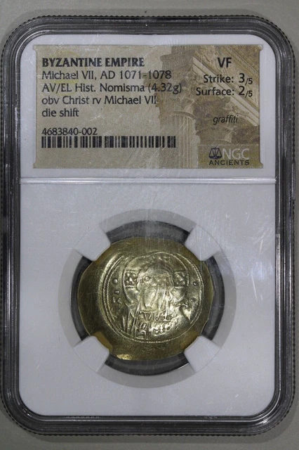 Byzantine Empire AV Hist Nom Michael VII (1071-1078 AD) VF NGC - Ancient Gold