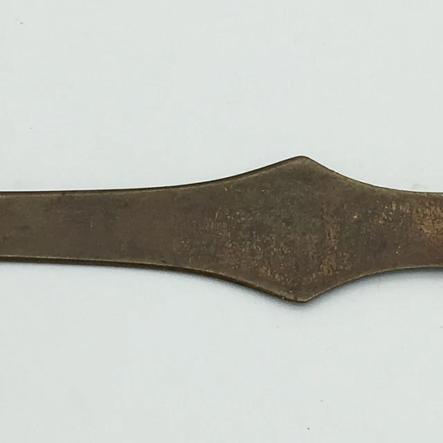 Brass 1920 Stephenson & Bro Coal Merchants Letter Opener Mining 50th Anniversary 7