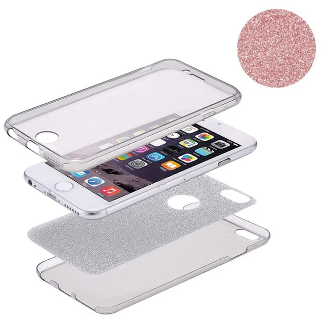Full Étui TPU pour Lg G6 Etui Coque Portable Pare-Chocs Scintillant or Rose