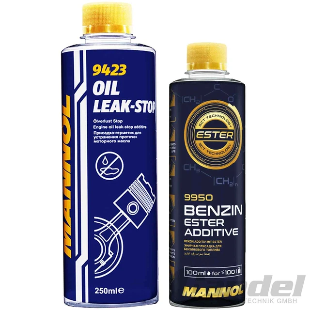 Mannol Diesel Additiv Set+Oil Leak Stop Motordichtmittel+Benzin Ester Additiv