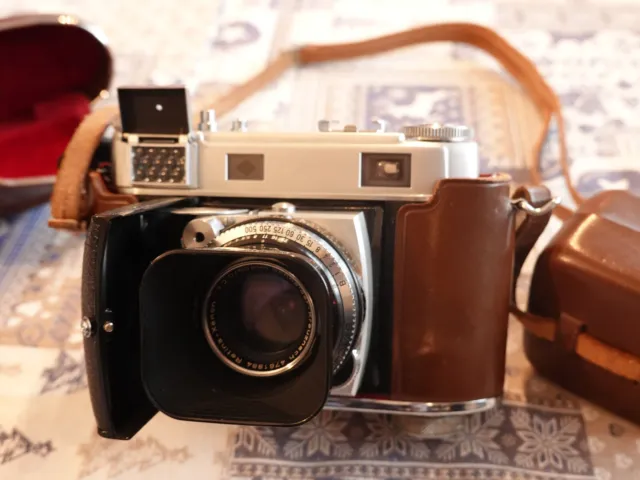 Kodak Retina IIIc mit drei Objektiven, Originalkameratasche und Zubehörkoffer