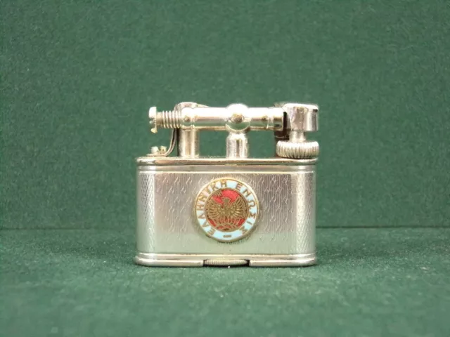 Briquet Lighter ancien essence DUNHILL BIJOU Plaqué argent