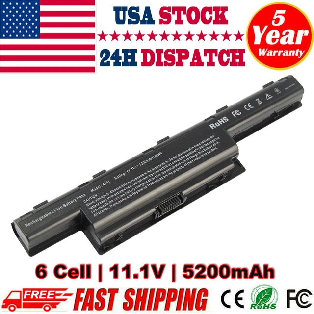 For Gateway NE46R NE51B NE56R NE71B NV52L NV56R NV76R Laptop Battery Fast Ship