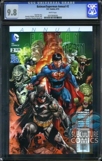 Batman Superman Annual #2 - Cgc 9.8 - First Print - Sold Out - New Movie Hot