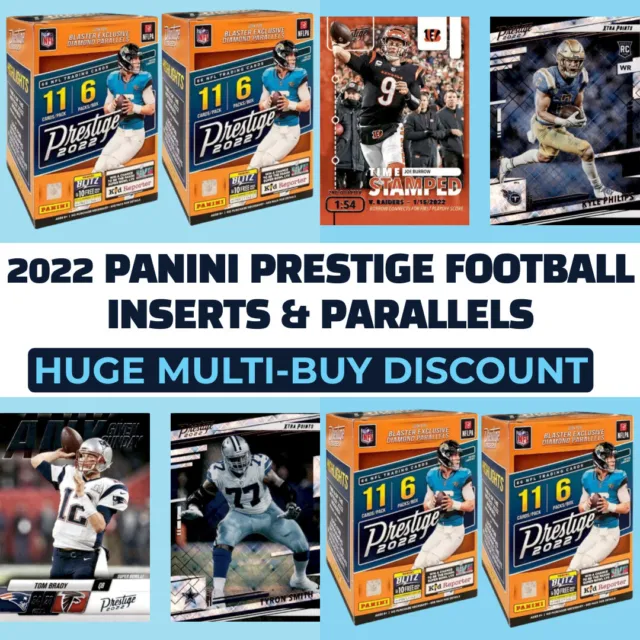 2022 Panini Prestige Football NFL Inserts & Parallels - Pick Your Card
