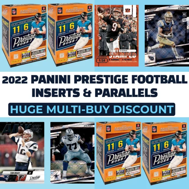 2022 Panini Prestige Football NFL Inserts & Parallels - Pick Your Card