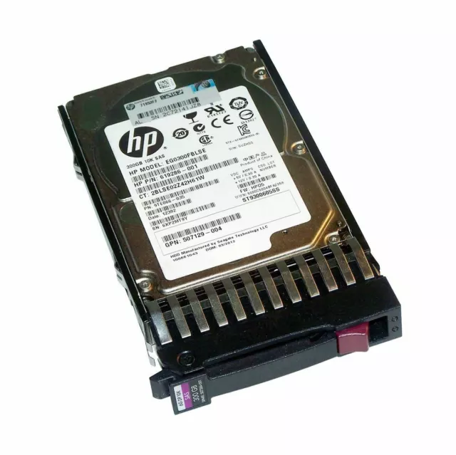 Disque Dur Pour serveurs hp Proliant G1-G7 SAS HP EG0300FBLSE SAS 300GB 6G