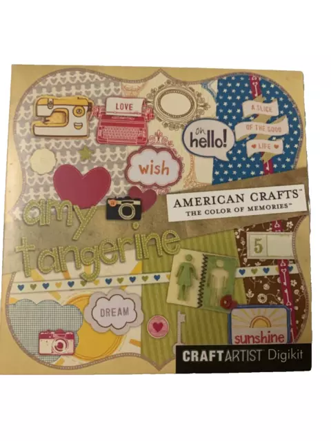 Amy Tangerine - Serif Craft Artist digikit papercrafting CD Rom