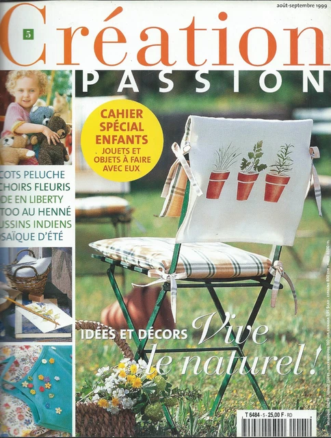 Revue Broderie Passion N°3 - Août 2001 - Très Bon état