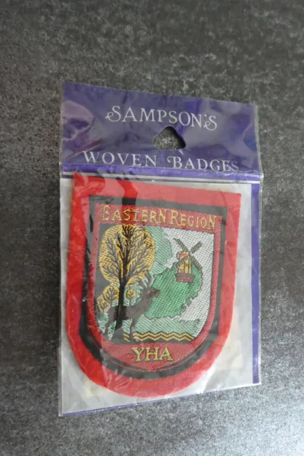 Eastern Region YHA Youth Hostel Woven Cloth Patch Badge (L35S)